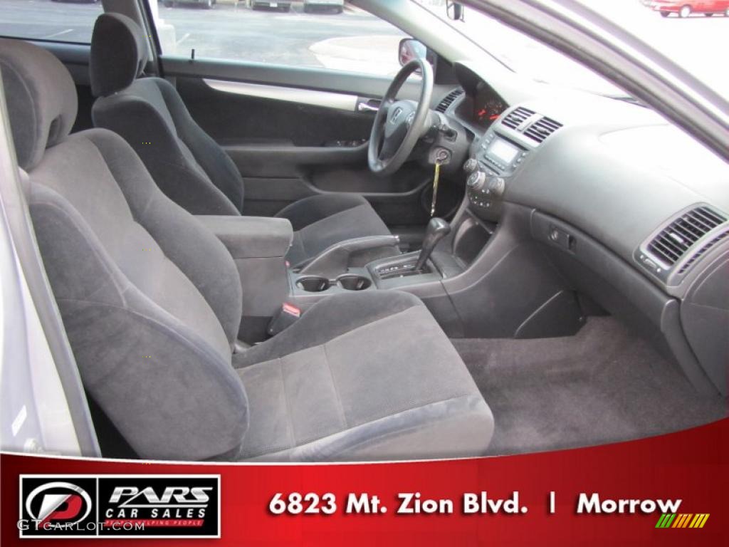 2003 Accord LX Coupe - Satin Silver Metallic / Black photo #8