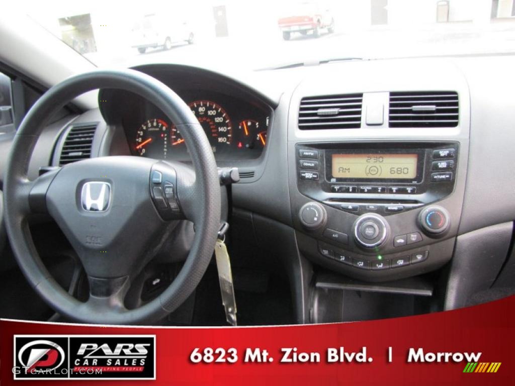 2003 Accord LX Coupe - Satin Silver Metallic / Black photo #10