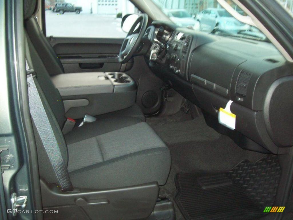 Ebony Interior 2011 Chevrolet Silverado 1500 LT Crew Cab 4x4 Photo #41864266