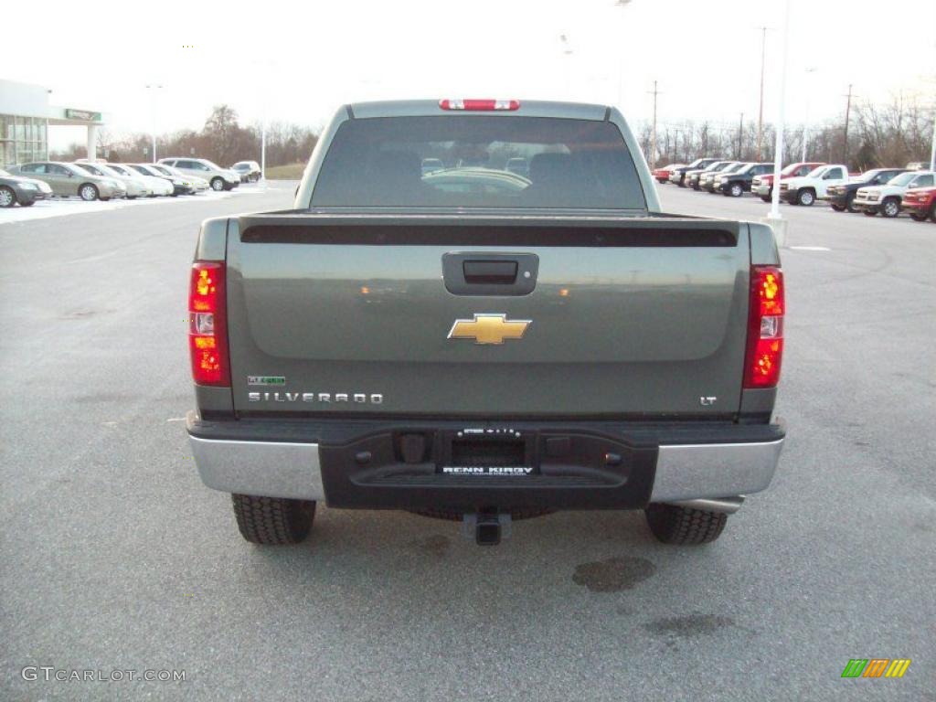 2011 Silverado 1500 LT Crew Cab 4x4 - Steel Green Metallic / Ebony photo #14