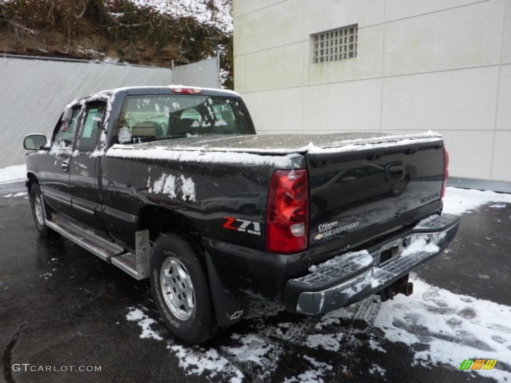 2003 Silverado 1500 Z71 Extended Cab 4x4 - Dark Gray Metallic / Dark Charcoal photo #2