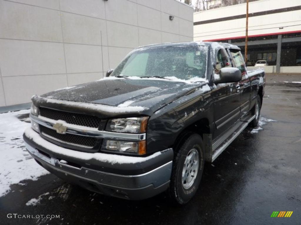 2003 Silverado 1500 Z71 Extended Cab 4x4 - Dark Gray Metallic / Dark Charcoal photo #11