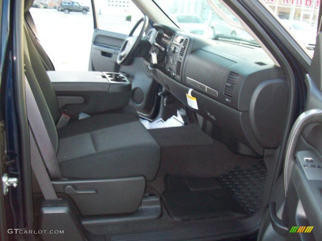 Ebony Interior 2011 Chevrolet Silverado 1500 LT Extended Cab 4x4 Photo #41864746