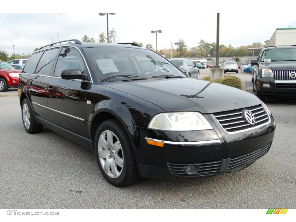 2002 Passat GLX 4Motion Wagon - Black / Black photo #1