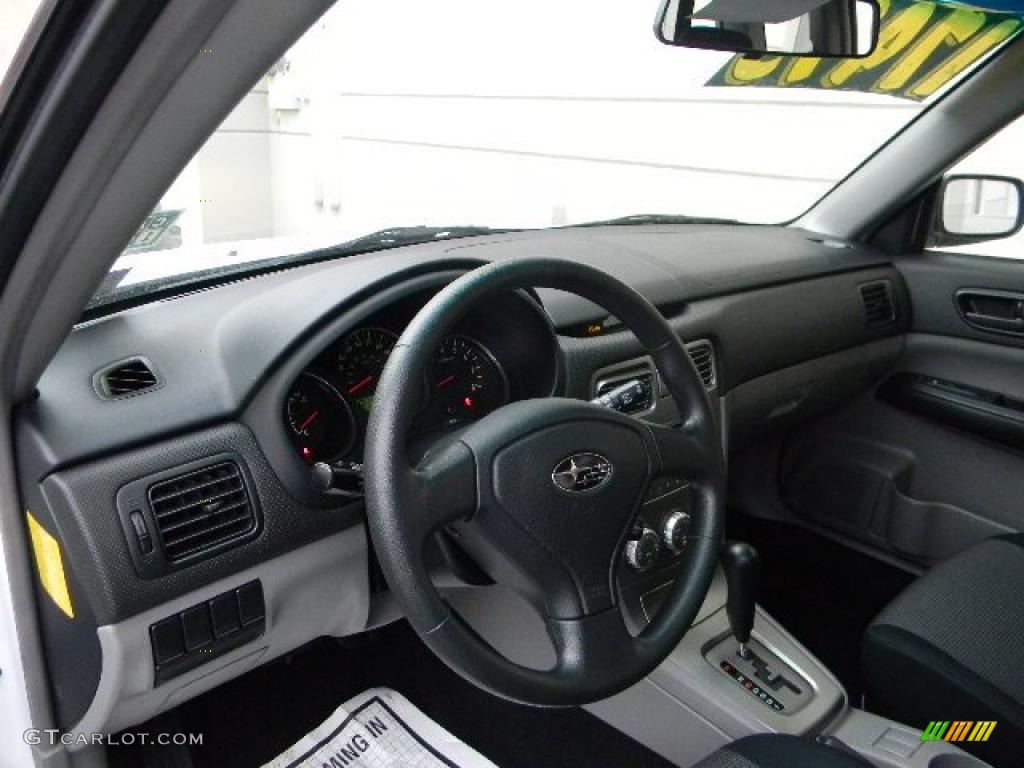 2007 Forester 2.5 X Sports - Aspen White / Graphite Gray photo #14