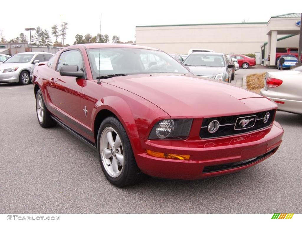 2007 Mustang V6 Premium Coupe - Torch Red / Light Graphite photo #1