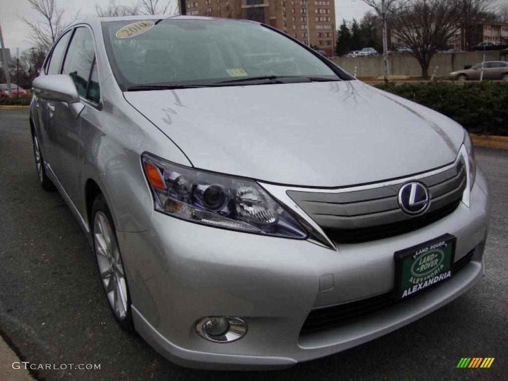 Tungsten Silver Pearl 2010 Lexus HS 250h Hybrid Premium Exterior Photo #41867669