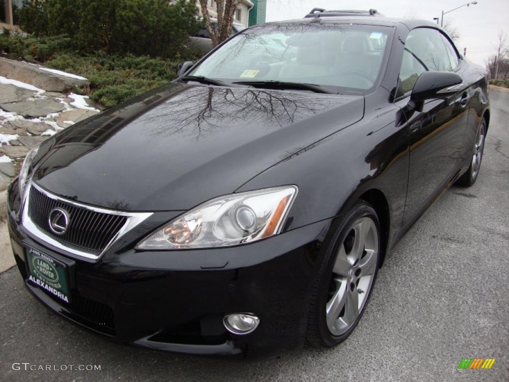 Obsidian Black 2010 Lexus IS 250C Convertible Exterior Photo #41867937