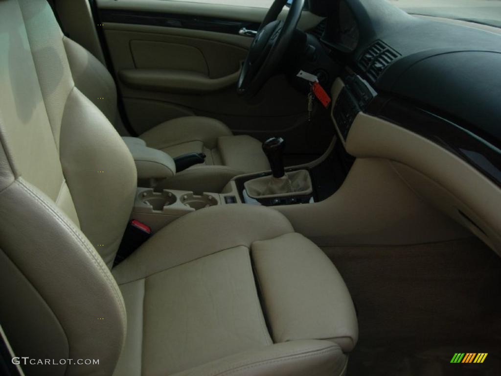 2003 3 Series 325i Sedan - Jet Black / Sand photo #18