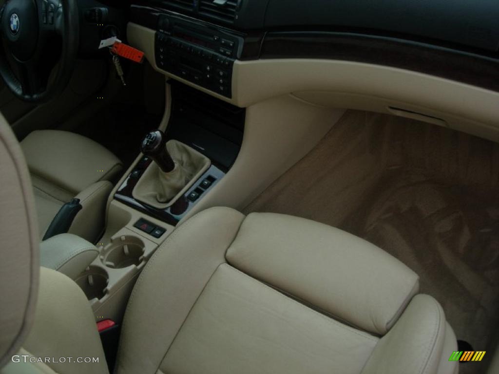 2003 3 Series 325i Sedan - Jet Black / Sand photo #19