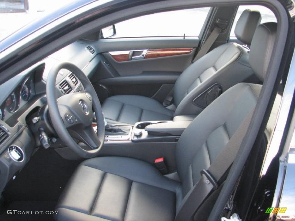 Black Interior 2011 Mercedes-Benz C 300 Sport 4Matic Photo #41871233