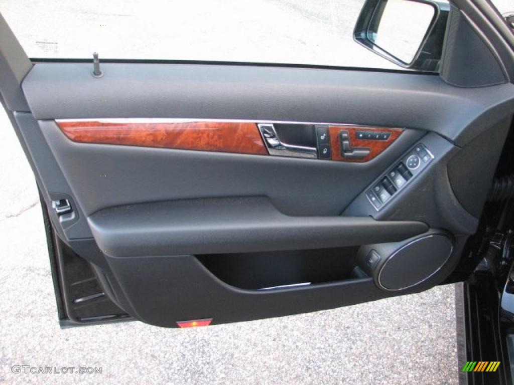 2011 Mercedes-Benz C 300 Sport 4Matic Black Door Panel Photo #41871249