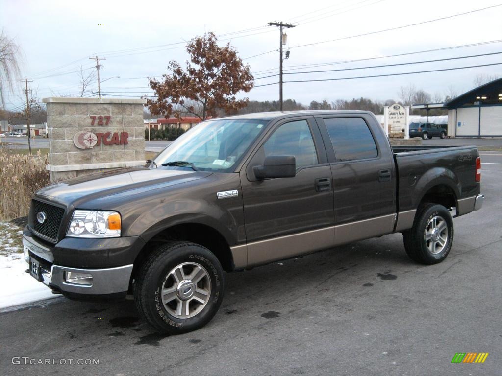 2005 F150 XLT SuperCrew 4x4 - Dark Stone Metallic / Tan photo #1