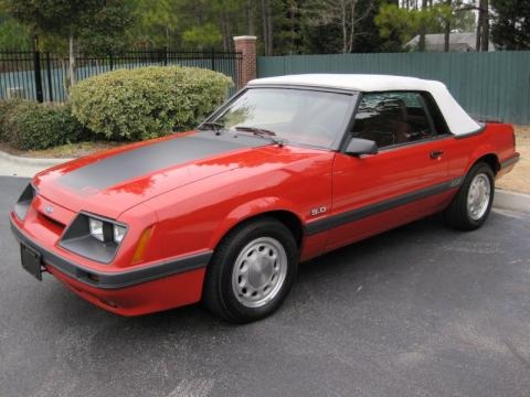 1986 Ford Mustang GT Convertible Data, Info and Specs