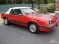 1986 Bright Red Ford Mustang GT Convertible  photo #12