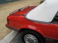 1986 Bright Red Ford Mustang GT Convertible  photo #16