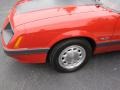 1986 Bright Red Ford Mustang GT Convertible  photo #21
