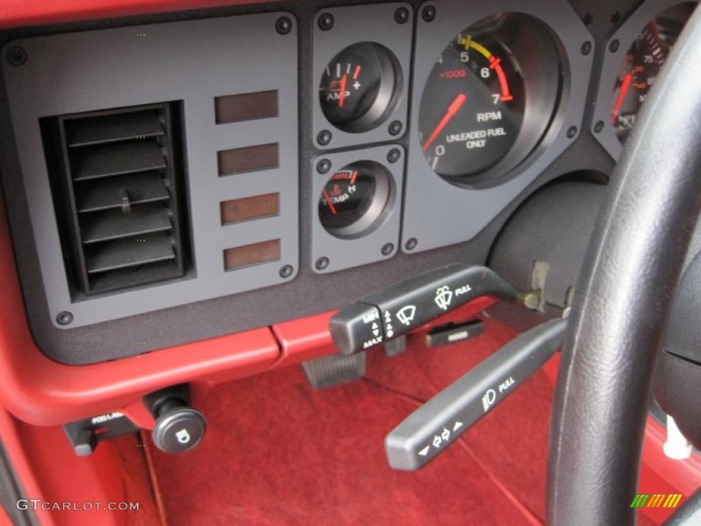 1986 Mustang GT Convertible - Bright Red / Red photo #56