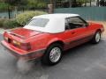 Bright Red 1986 Ford Mustang GT Convertible Exterior