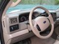Medium Parchment 2004 Ford F350 Super Duty Lariat Crew Cab 4x4 Dually Steering Wheel