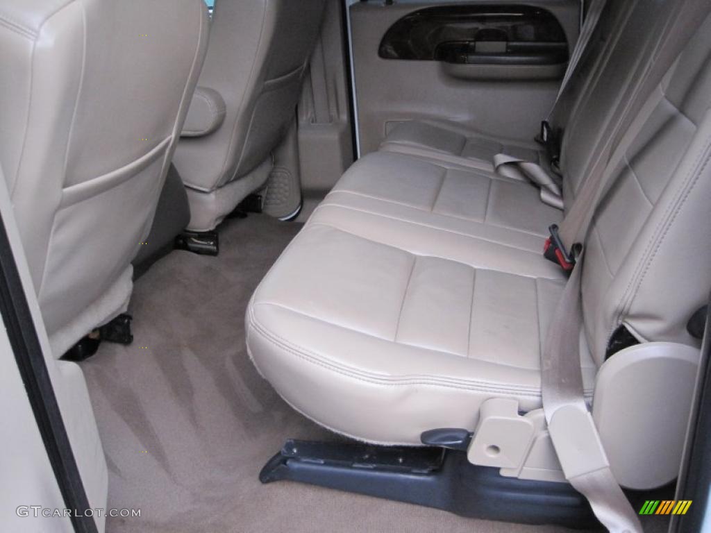 Medium Parchment Interior 2004 Ford F350 Super Duty Lariat Crew Cab 4x4 Dually Photo #41873842