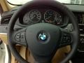 Sand Beige Nevada Leather Steering Wheel Photo for 2011 BMW X3 #41874546