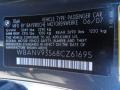 2008 BMW 5 Series 535xi Sedan Info Tag