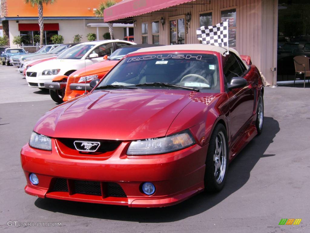 2003 Mustang Roush Stage 1 Convertible - Redfire Metallic / Medium Graphite photo #12