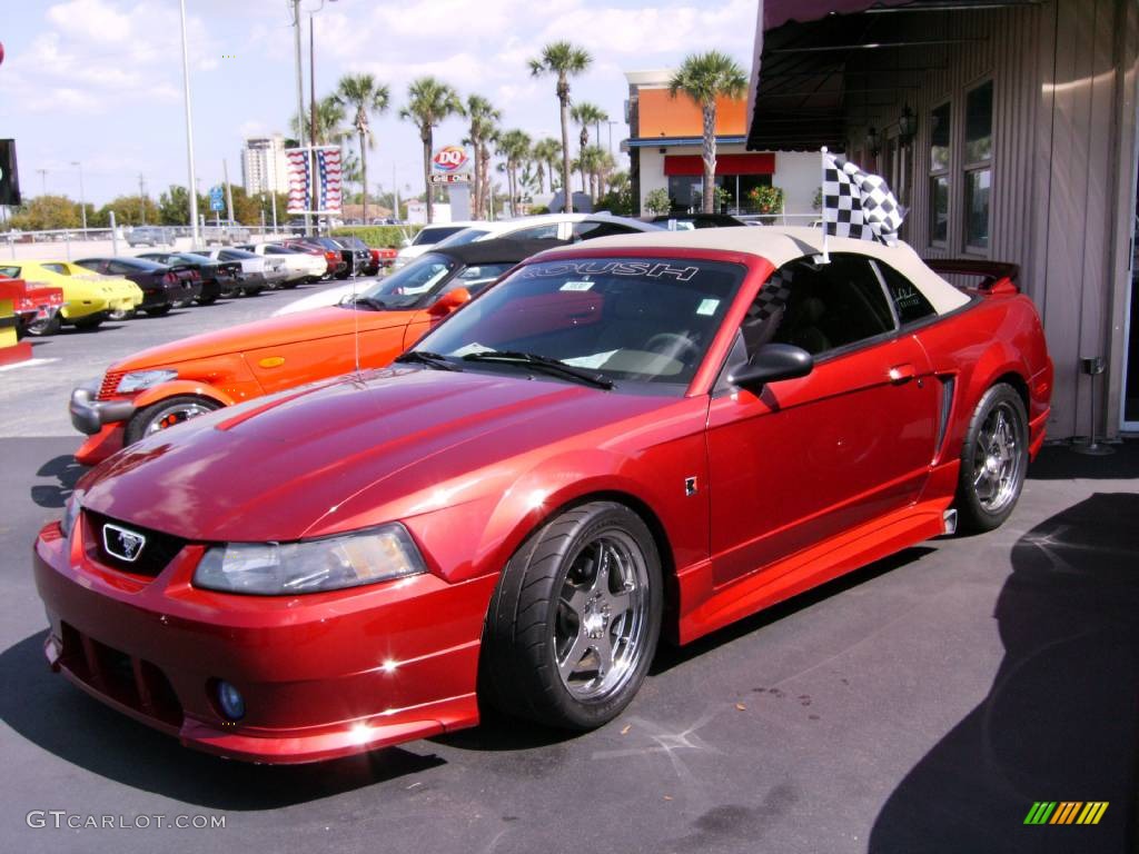 2003 Mustang Roush Stage 1 Convertible - Redfire Metallic / Medium Graphite photo #13