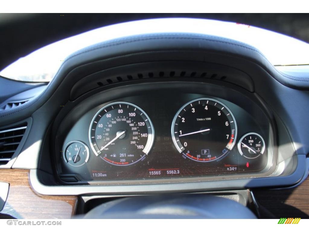 2010 BMW 7 Series 750Li Sedan Gauges Photo #41877026