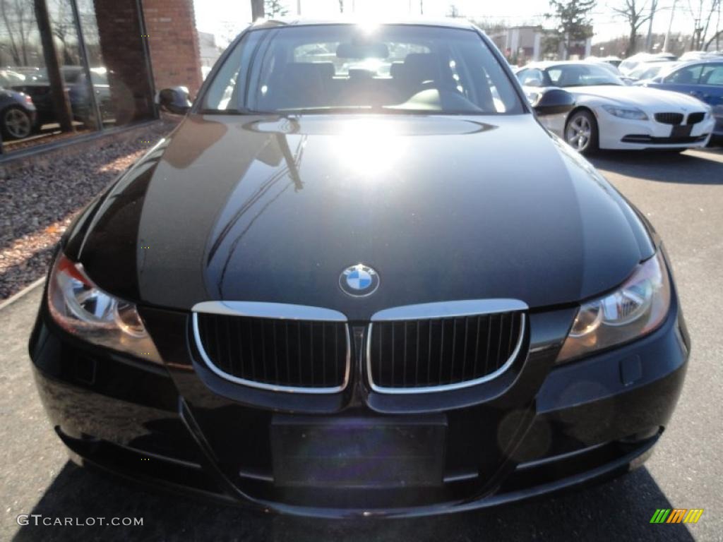2008 3 Series 328xi Sedan - Black Sapphire Metallic / Black photo #2