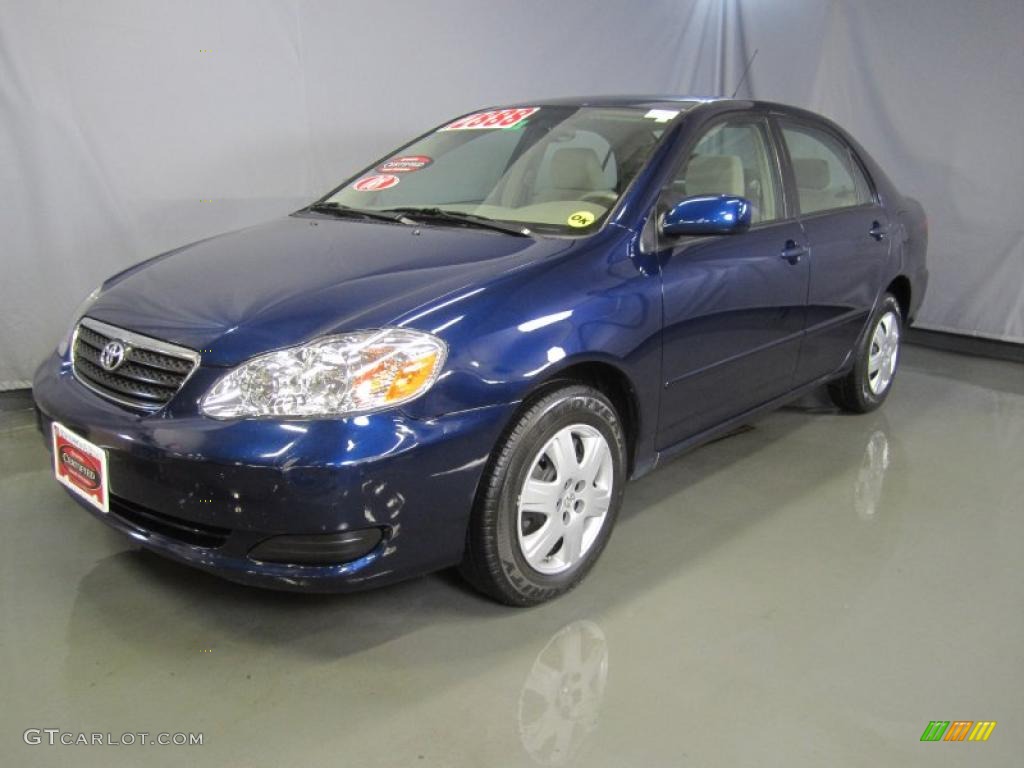 2008 Corolla LE - Indigo Ink Pearl / Beige photo #1