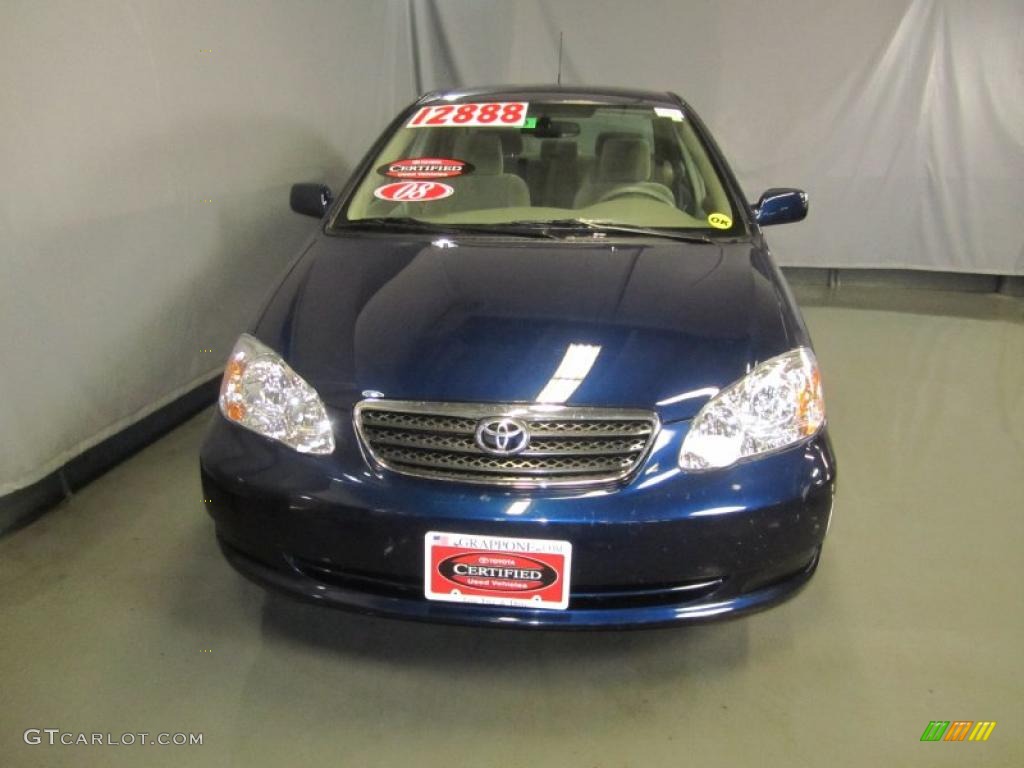 2008 Corolla LE - Indigo Ink Pearl / Beige photo #2
