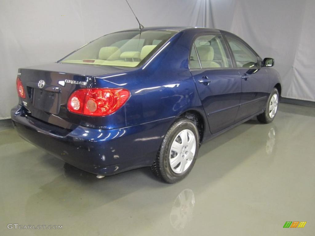 2008 Corolla LE - Indigo Ink Pearl / Beige photo #9