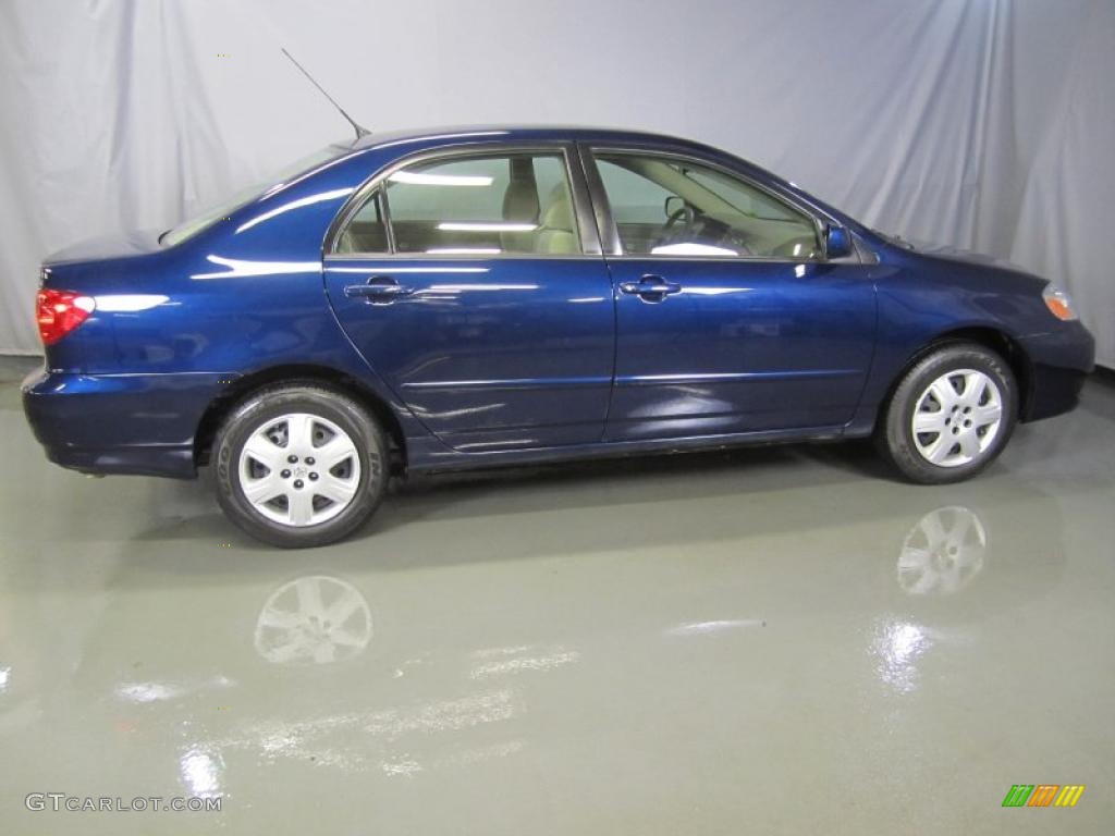 2008 Corolla LE - Indigo Ink Pearl / Beige photo #11