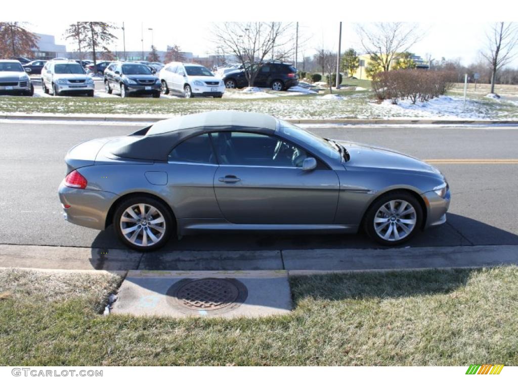 2008 6 Series 650i Convertible - Space Grey Metallic / Black photo #7