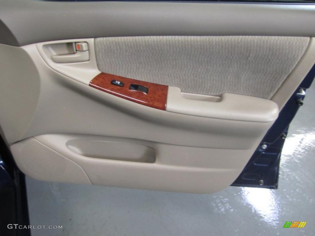 2008 Corolla LE - Indigo Ink Pearl / Beige photo #21