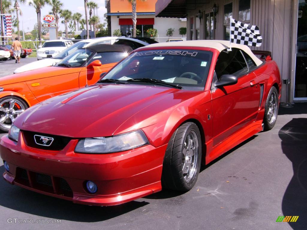 2003 Mustang Roush Stage 1 Convertible - Redfire Metallic / Medium Graphite photo #18