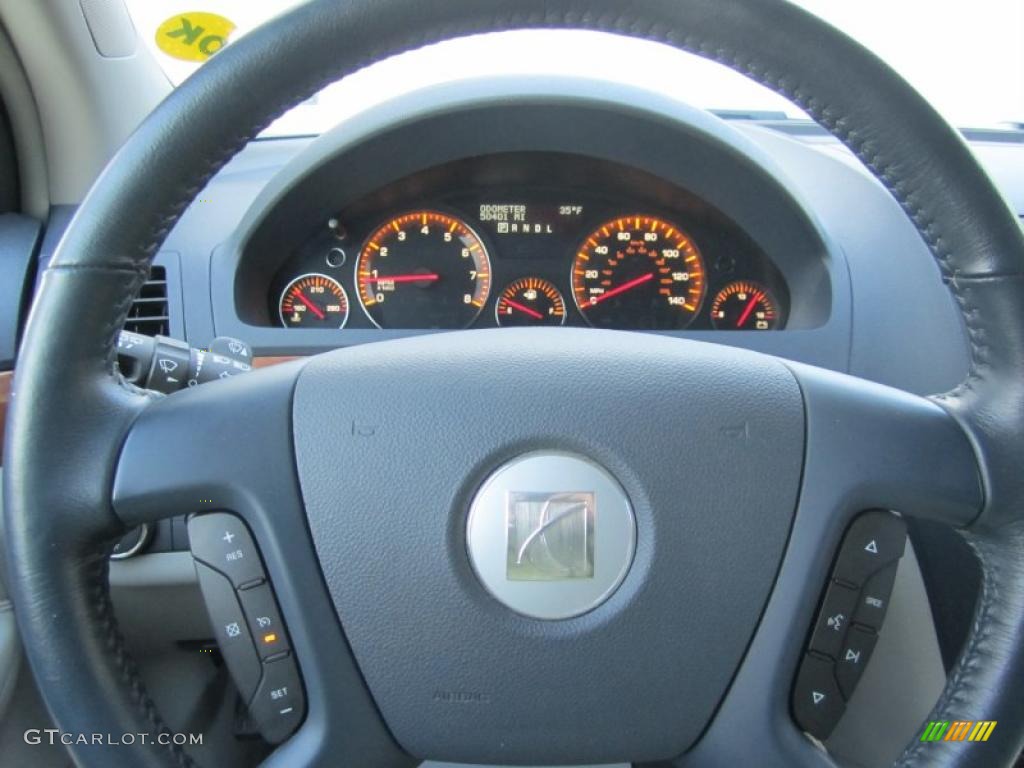 2007 Saturn Outlook XR AWD Gray Steering Wheel Photo #41879718