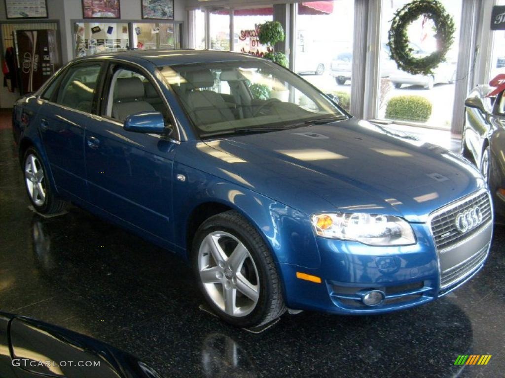 2005 A4 2.0T quattro Sedan - Ocean Blue Pearl / Platinum photo #1