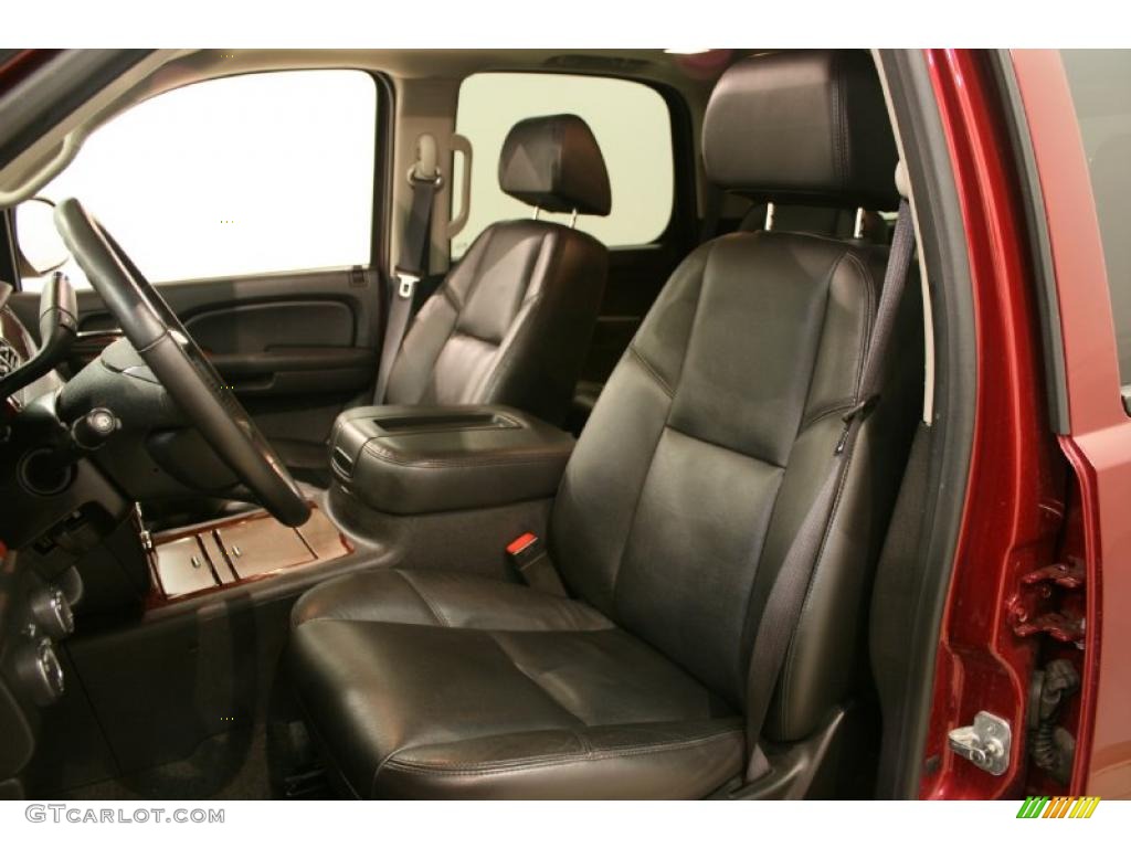 Ebony Interior 2009 Chevrolet Tahoe LTZ 4x4 Photo #41881478