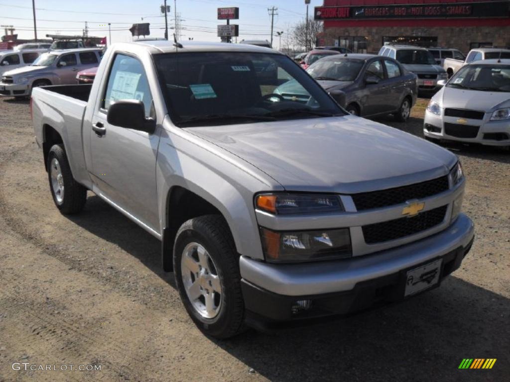 Sheer Silver Metallic 2011 Chevrolet Colorado LT Regular Cab Exterior Photo #41881730