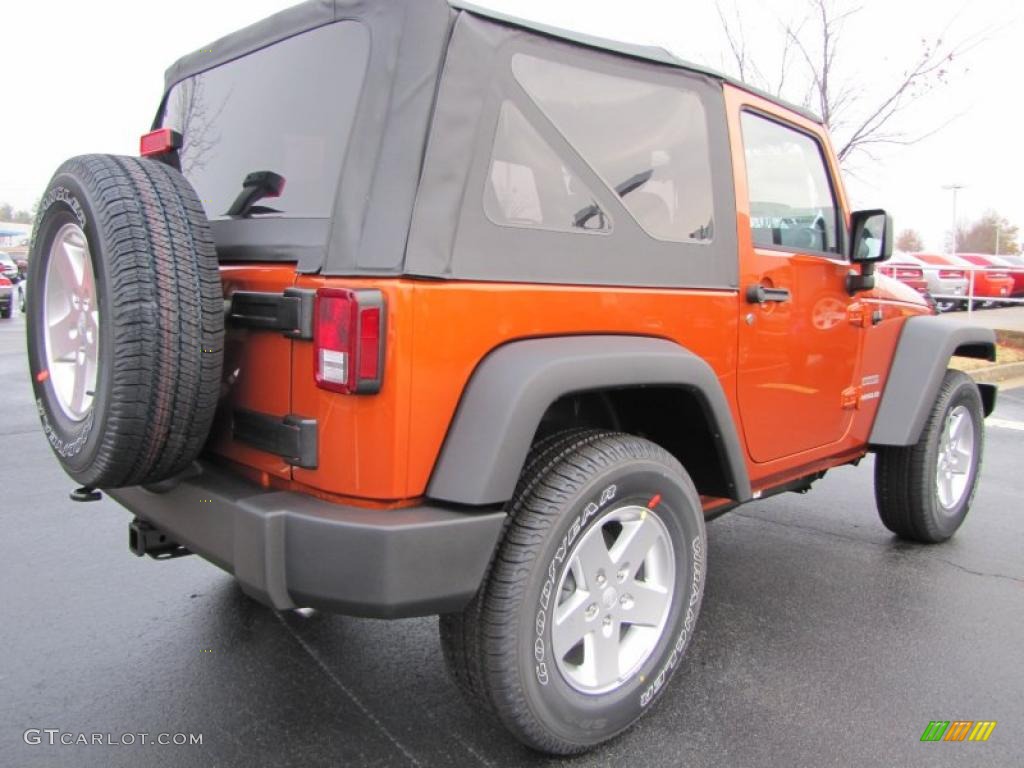 2011 Wrangler Sport S 4x4 - Mango Tango Pearl / Black photo #3