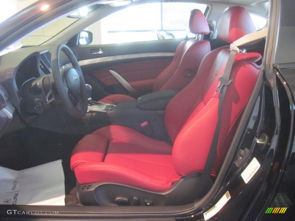 Monaco Red Interior 2011 Infiniti G 37 IPL Coupe Photo #41886399