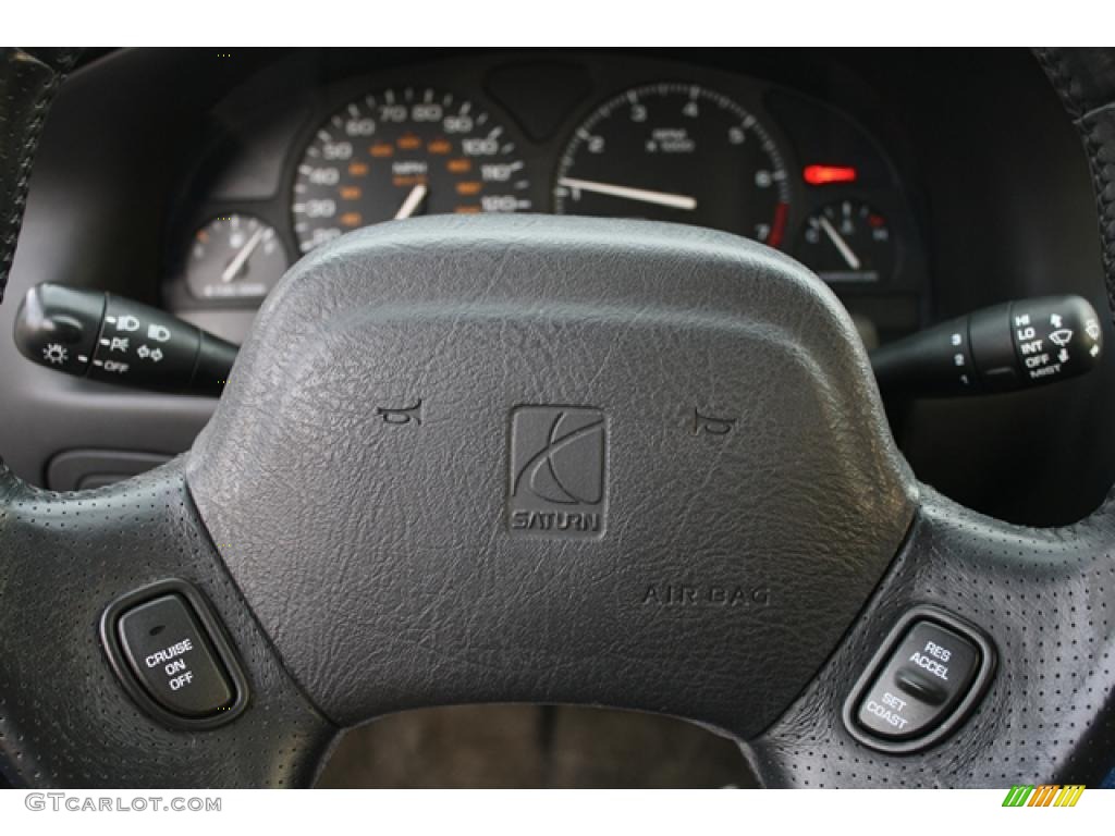 2001 Saturn S Series SC2 Coupe Black Steering Wheel Photo #41887163