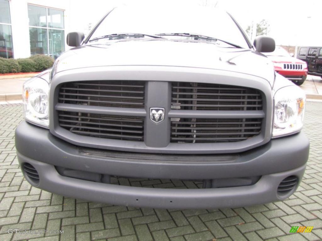 2008 Ram 1500 ST Regular Cab - Brilliant Black Crystal Pearl / Medium Slate Gray photo #8