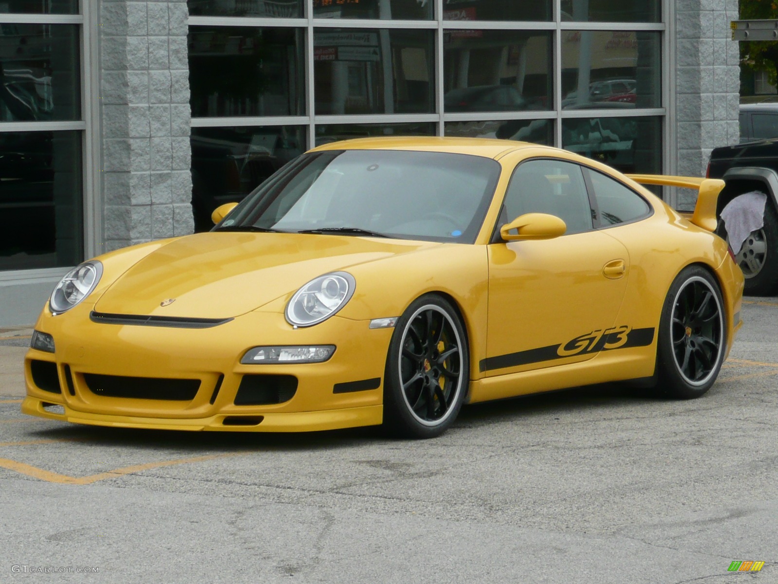 2007 911 GT3 - Speed Yellow / Black w/Alcantara photo #7