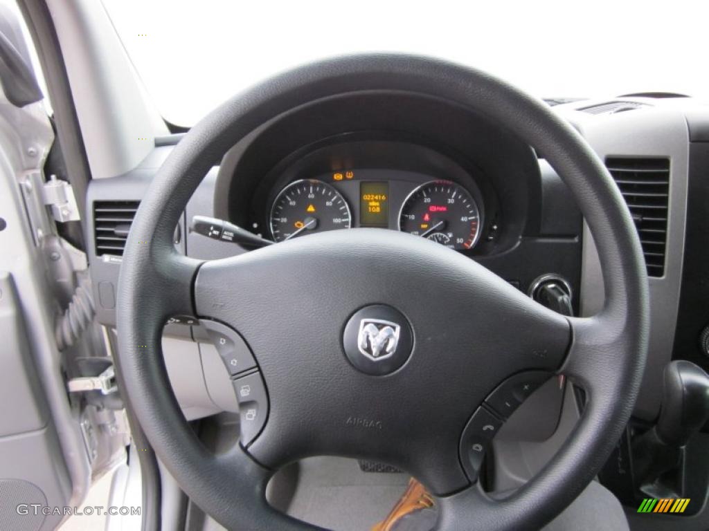 2007 Dodge Sprinter Van 2500 Passenger Gray Steering Wheel Photo #41895316