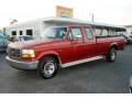 1992 Electric Current Red Pearl Ford F150 Extended Cab  photo #1