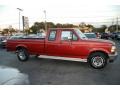 1992 Electric Current Red Pearl Ford F150 Extended Cab  photo #3